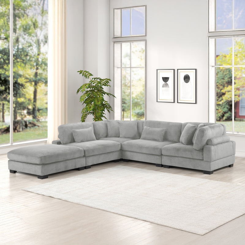 Galaxy Home Bentley Gray Setup 2 Sectional