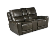 Steve Silver Laurel Grey Power Reclining Console Loveseat