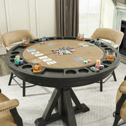 Steve Silver Rylie Black Counter Table with Game Top