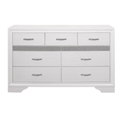 Home Elegance Luster Gray Dresser And Mirror