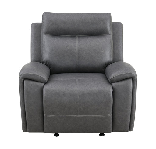 Steve Silver Gaston Gray Manual Recliner