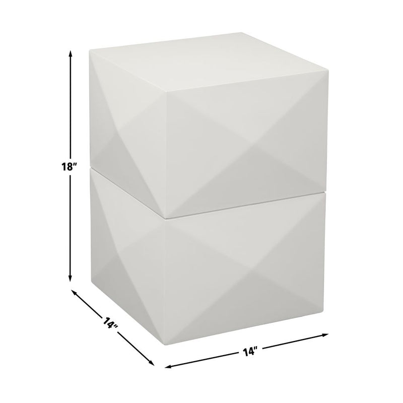 Steve Silver Malibu White Side Table