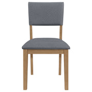2 Coaster Furniture Sharon Blue Brown Dining Side Chairs