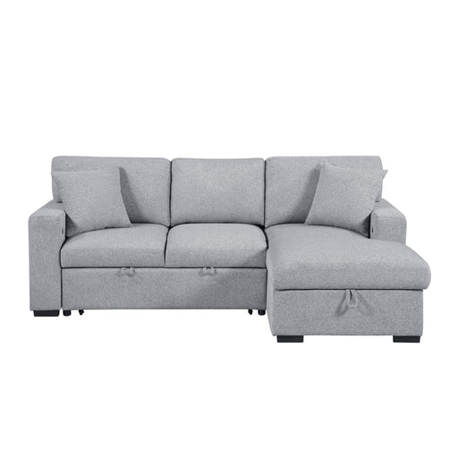 Home Elegance Pompano Gray Sectional with Right Chaise