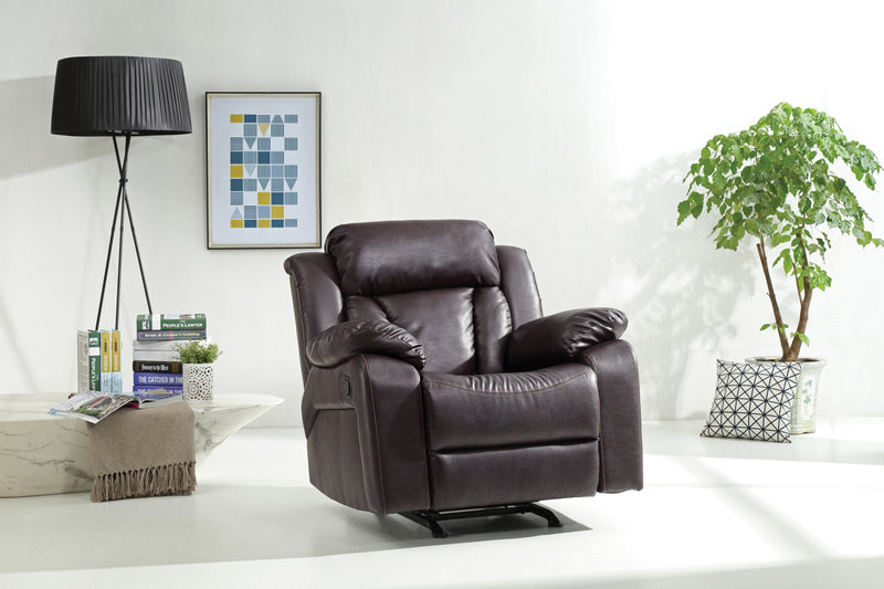 Glory Furniture Daria Gray Rocker Recliner