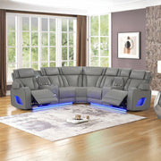 Galaxy Home Fortuner Gray Sectional