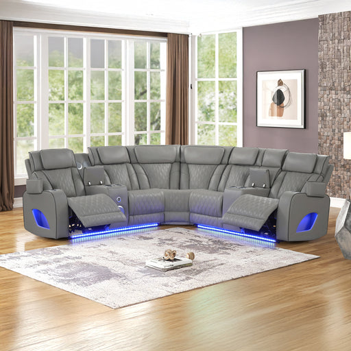 Galaxy Home Fortuner Gray Sectional
