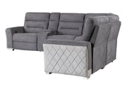 Global Furniture U2682 Ash Mist Sectional