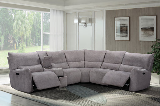 New Classic Furniture Remsen Latte Gray 3pc Manual Sectional