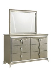 Galaxy Home Samantha Silver 6 Drawer Dresser
