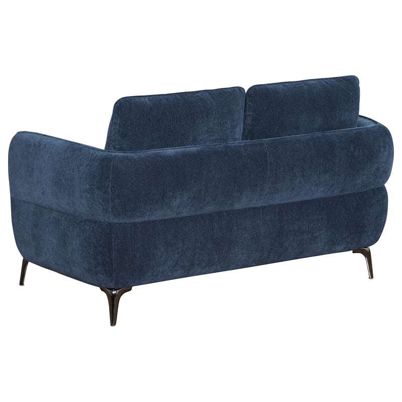 Coaster Furniture Lively Blue Track Arm Loveseat
