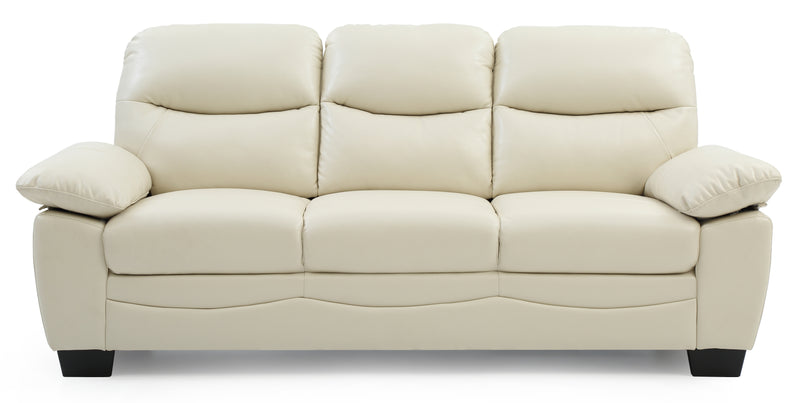 Glory Furniture Marta Gray Faux Leather Sofa