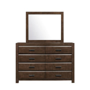 Home Elegance Erwan Espresso Dresser and Mirror