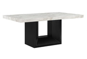 Global Furniture D02 White Black Dining Table