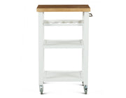 Steve Silver Belden White Kitchen Cart