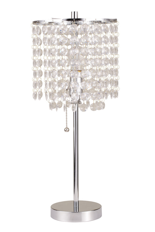 Crown Mark Chrome 19 Height Table Lamp