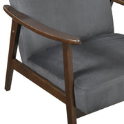 Home Elegance Landers Brown Walnut Accent Chair