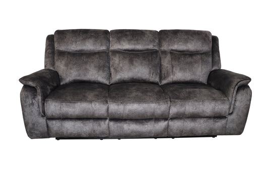 New Classic Furniture Park City Slate Gray Sofa with Dual Recliner