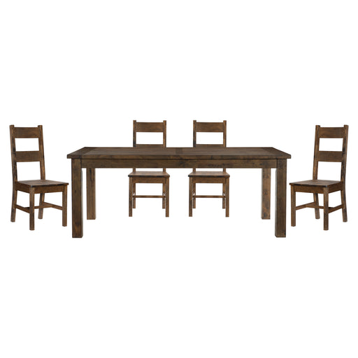 Home Elegance Jerrick Brown 5pc Dining Room Set