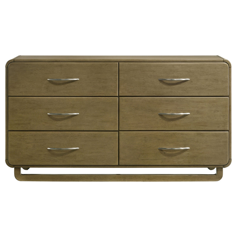 Coaster Furniture Amsbury Nutmeg Brown 6 Drawer Dresser