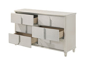 Acme Furniture Laveda Pearl White Dresser and Mirror