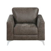 Home Elegance Cazon Brown Gray 3pc Living Room Set