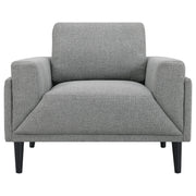 Coaster Furniture Rilynn Grey Upholstered Arms 3pc Living Room Set