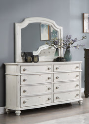 Acme Furniture Jaqueline Antique White Dresser And Mirror
