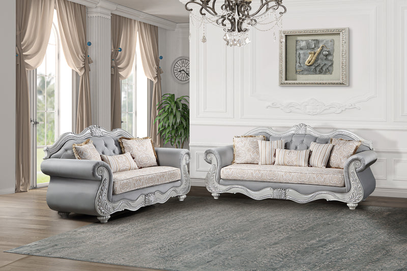 New Classic Furniture Cambria Hills Gray 2pc Living Room Set