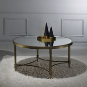 Acme Furniture Aditya Antique Brass Coffee Table