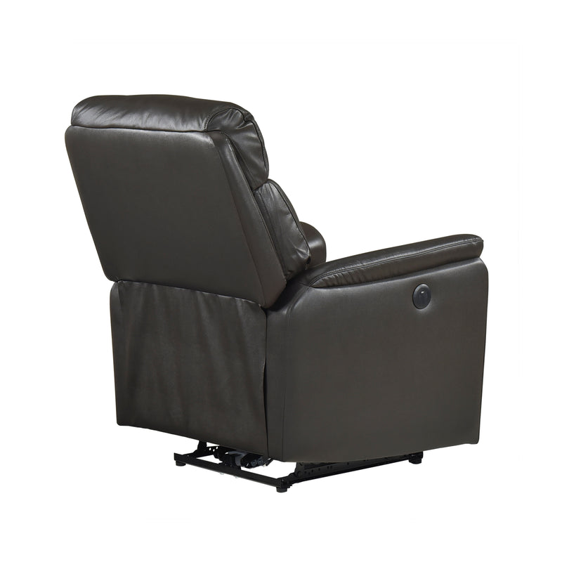 Home Elegance Leif Dark Brown Power Reclining Chair