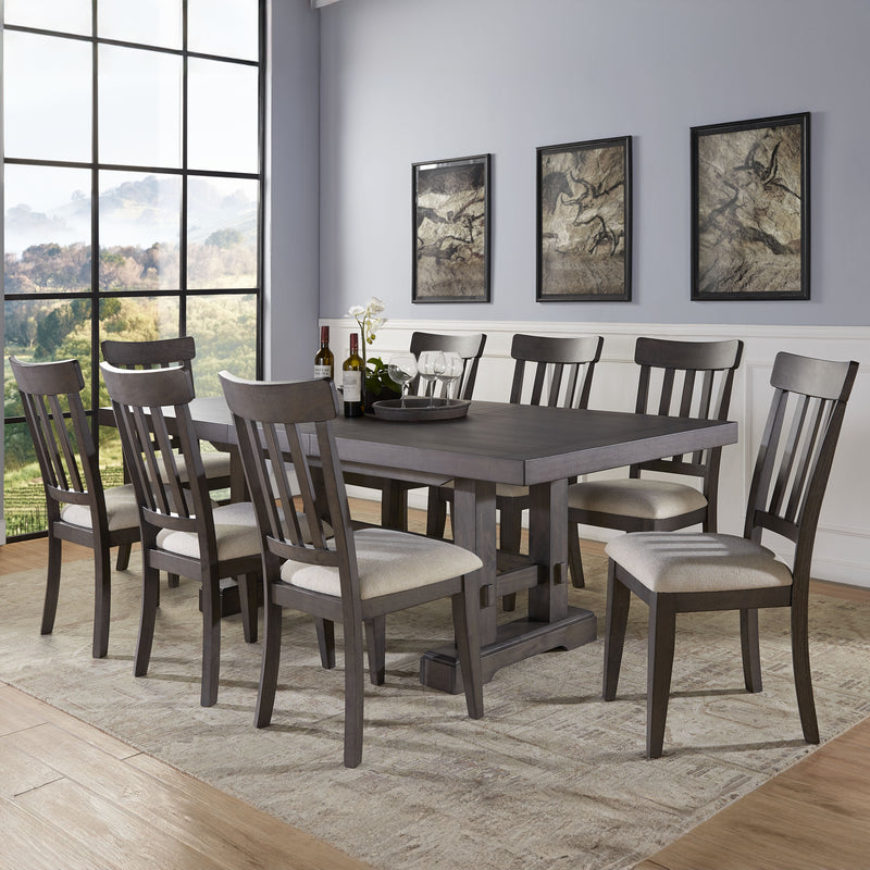 Steve Silver Napa Dusty Espresso Brown 9pc Dining Set