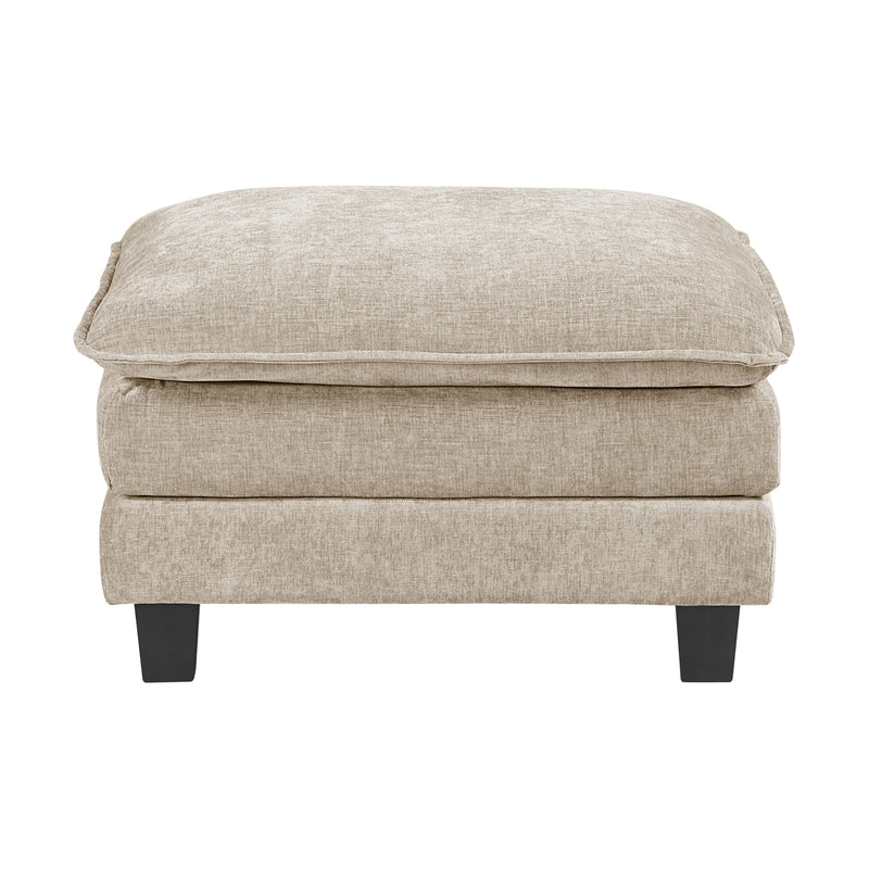 Home Elegance Dublin Pewter Ottoman