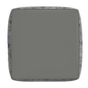 Steve Silver Kira Green Blue White Jacquard Woven Pouf