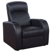 Coaster Furniture Cyrus Black Theater Sofa
