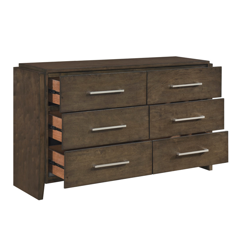 Home Elegance Emmett Brown Walnut Dresser