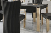 New Classic Furniture Empire Black Rectangle Dining Table