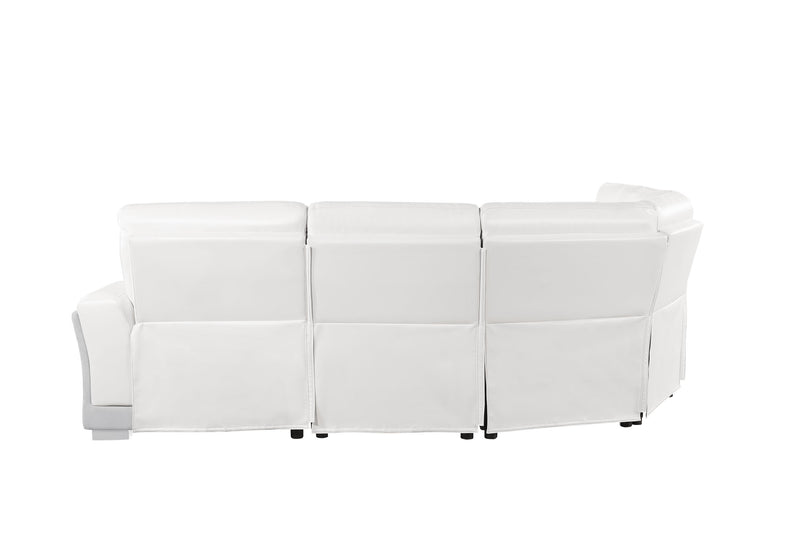 Global Furniture U2682 Grey White Sectional