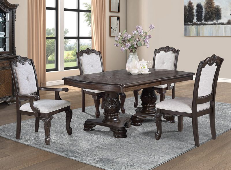 2 Crown Mark Kiera Coffee Brown Arm Chair