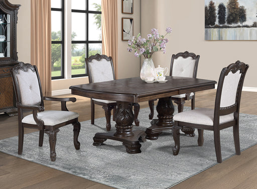 2 Crown Mark Kiera Coffee Brown Arm Chair