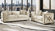 Galaxy Home Velencia Cream 2pc Living Room Set