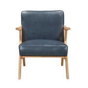 Home Elegance Gideon Natural Blue Accent Chair