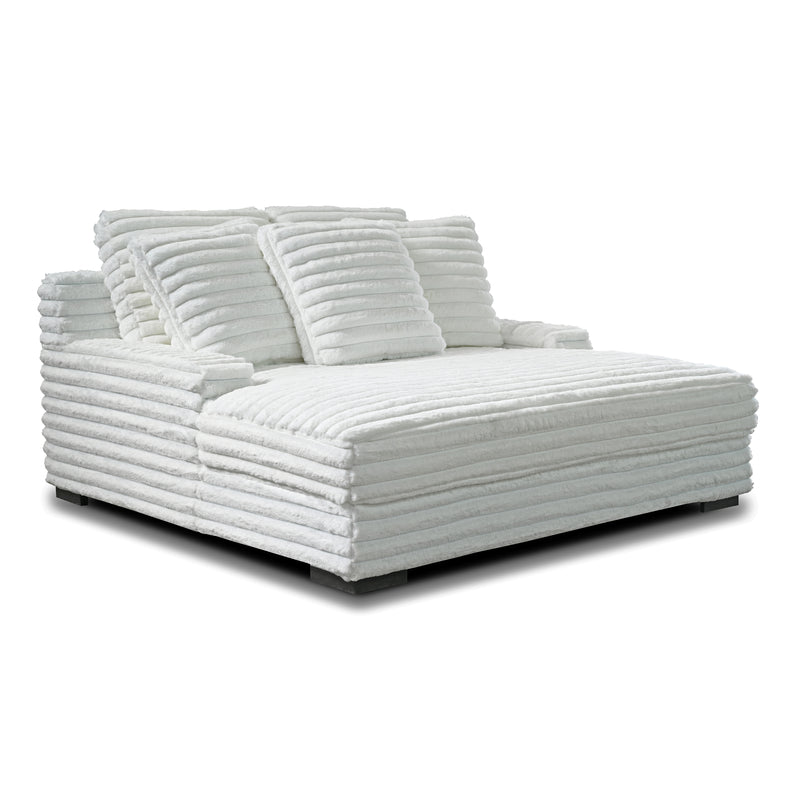 New Classic Furniture Embrace White Dual Chaise Lounge