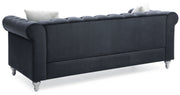 Glory Furniture Raisa Black Velvet Sofa