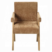 2 Acme Furniture Zoey Chocolate Oak Arm Chairs