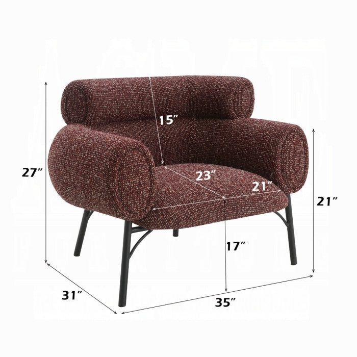Acme Furniture Mardi Maroon Chair