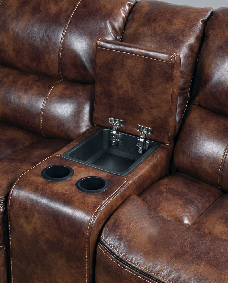 Acme Furniture Brax Two Tone Brown Power Motion Sectional