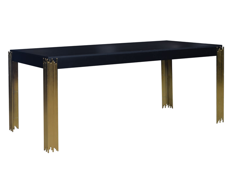 New Classic Furniture Empire Black Rectangle Dining Table