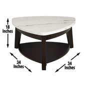 Steve Silver Francis White Cherry Cocktail Table