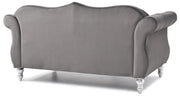 Glory Furniture Hollywood Ivory Velvet Fabric Loveseat